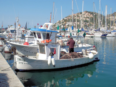 Fischer im Hafen von Port d'Andratx
