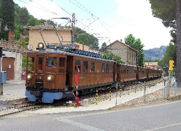 Bahnhof der historischen Eisenbahn von Palma nach Sóller in Bunyola